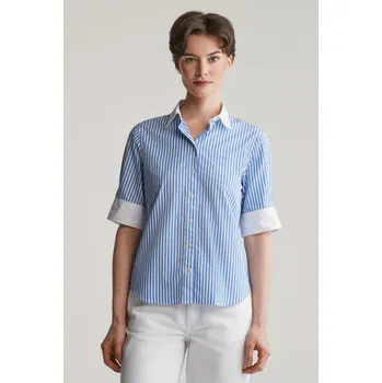 Dámská košile KOŠILE GANT REG CONTRAST STRIPED SS SHIRT PERFECT BLUE