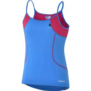 cyklistický dres Tílko dámské Shimano Touring Top modré M