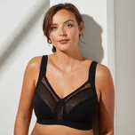 Blancheporte Bavlněná zmenšující podprsenka s vysokou oporou, bez kostic černá 95C