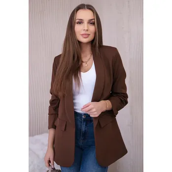 Kesi Sako 9709 s elegantní klopou Barva: Hnědá, Velikost: UNI