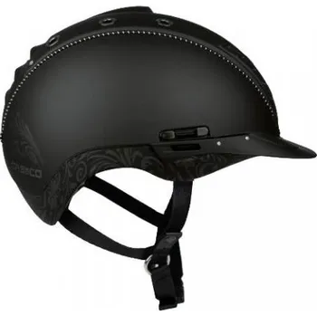 Jezdecká přilba Jezdecká helma CASCO Mistrall 2 floral- VG01 Barva: Černá, Velikost: XS-S
