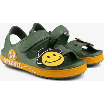 Chlapecké pantofle Chlapecké sandály COQUI YOGI Jungle Green/Citrus + Amulet + SET 238 26/27