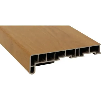 Parapet Parapet na míru PVC vnitřní s nosem Irish Oak 3211005 17/40x600 mm, délka na přání 500-5000 mm
