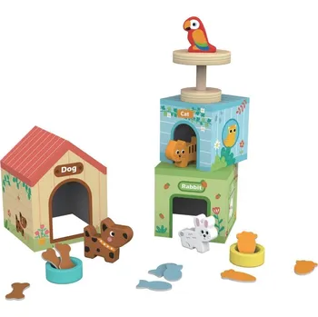 Dřevěná hračka Rappa 2Kids Toys Domečky pro mazlíčky