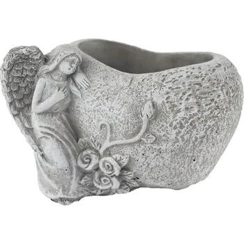 Obal na květináč Cementový obal k osázení srdce X7056/2