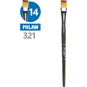 Umělecký štětec Štětec plochý MILAN č. 14 - 321