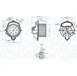 vnitřní ventilátor MAGNETI MARELLI 069412266010