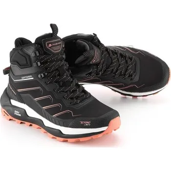 Dámská treková obuv Dámská outdoorová obuv ALPINE PRO VERNIA MID 37 Černá, Bílá, Lososová