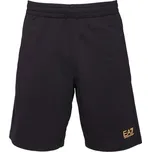 Pánské sportovní šortky EA7 TRAIN CORE XXL Černá, Zlatá