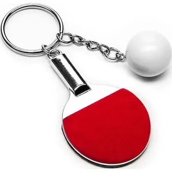 Gadget Přívěsek na klíče pro sportovce – Pálka a míček pro stolní tenis