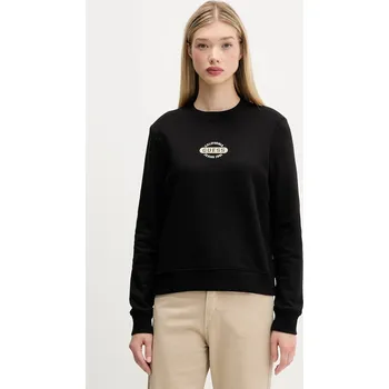 Dámská mikina Mikina Guess Jeans dámská, černá barva, vzorovaná, W5BQ07 KC811 W5BQ07.KC811 99X, vel. XL