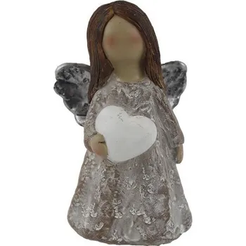 Vánoční dekorace Dekorace anděl se srdíčkem X7244