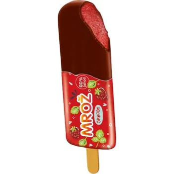 Zmrzlina PRIMA Mrož 50 ml jahodový v tmavě polevě