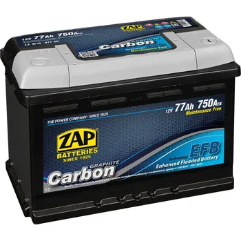 Autobaterie Autobaterie ZAP Carbon EFB 77Ah 12V 750A (276X175X190) P+