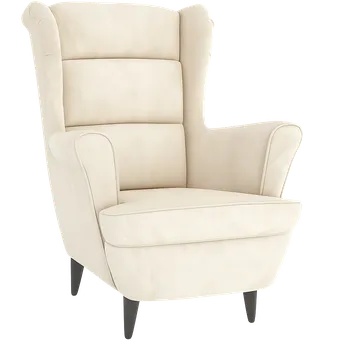 Křeslo Křeslo ušák, relaxační, nohy tmavé, smetanová, ASTRID