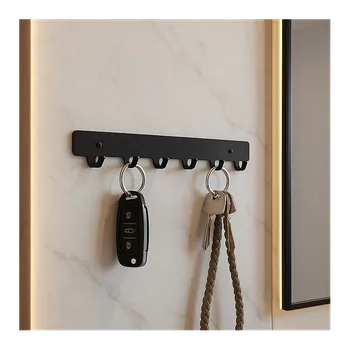 Věšák Interex design Nástěnný věšák HOLD / Černý matný