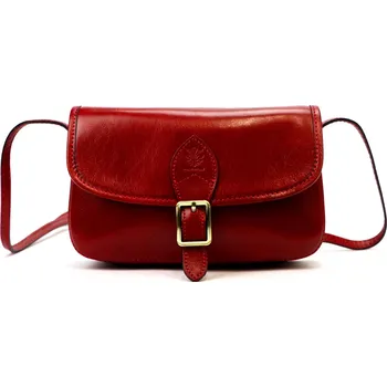 Kabelka Kožená crossbody kabelka Florence 50 červená