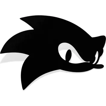 Samolepicí dekorace na vozidlo Samolepka ježek Sonic - 9x6,5