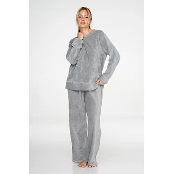 Dámská mikina TIMO Timo | Dámská volná mikina Pink/Grey - L / 60