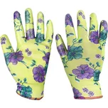 Rukavice zahradní vel. 9 NITRILE flowers green Garvia 22022