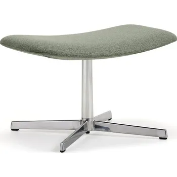 Křeslo Podnožka LANGLEY, broušený hliník/zelenošedá