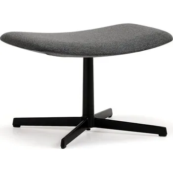 Křeslo Podnožka LANGLEY, černá/antracitová