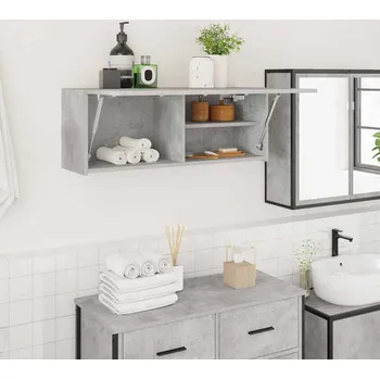 Koupelnový nábytek vidaXL Koupelnová nástěnná skříňka 80 x 25 x 30 cm kompozit [860079] Barva: Betonová šedá