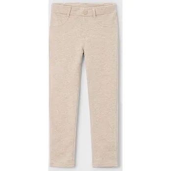 Dívčí kalhoty Jegíny s kapsami basic béžové MINI Mayoral velikost: 104