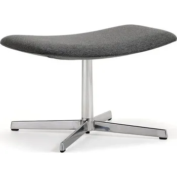 Křeslo Podnožka LANGLEY, broušený hliník/antracitová