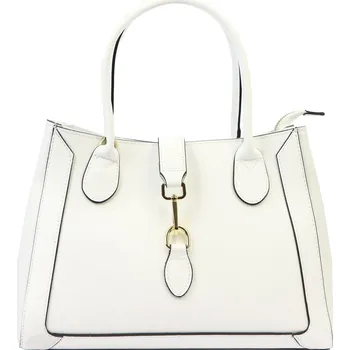 Kožená kabelka Luka 24-029 bílá