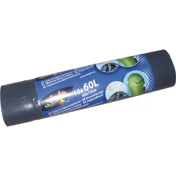 Pytle na odpadky Pytle do koše Dario stahovací - 60x72cm / 60l / 17my / 10ks / černá