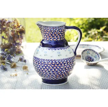Karafa na vodu a nápoje Keramika Bolesławiec 1,8 l - dek. 892 (druhá jakost)
