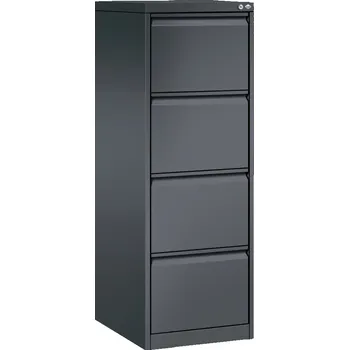 Jednací stůl Zásuvková kartotéka C+P Acurado, pro závěsné desky, 433 x 590 x 1357 mm, černošedá