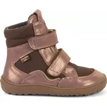 Barefoot nadkotníkové boty Froddo Tex winter TL pink/gold 29