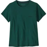 Dámské tričko Patagonia P-6 LOGO RESPONSIBILI-TEE - tmavě zelená S