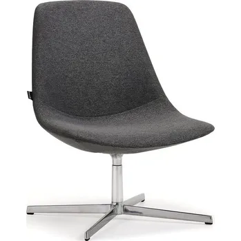 Křeslo Křeslo LANGLEY, broušený hliník/antracitová