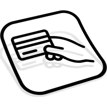 Samolepicí dekorace na vozidlo Samolepka Platba kartou - 12x12