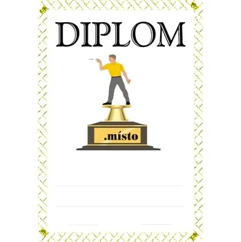 Šipky diplom A4 č.52