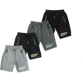 Chlapecké kraťasy SEZON CHLAPECKÉ KRAŤASY "SPEED RUN" Barva: světle šedá, Velikost: 152