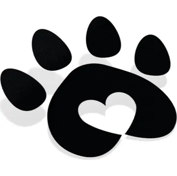 Samolepicí dekorace na vozidlo Samolepka Tlapka Srdce 2 - 7x6