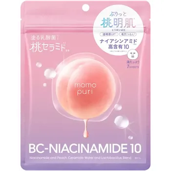 Pleťová maska BCL Momopuri Hydratační pleťová maska Moist Barrier Serum 7 ks 7 ks