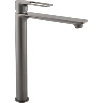 Vodovodní baterie NIL Baterie umyvadlová stojánková, vysoká - výška 312 mm metal grey NL230.0MG