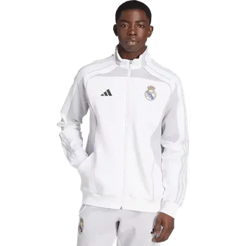 Pánská casual bunda Pánská sportovní bunda Adidas Real Madrid 25/26 Urban Purist Track Top bílá