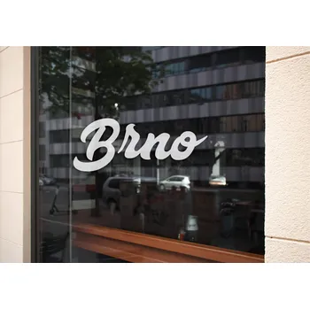 Samolepicí dekorace na vozidlo Samolepka Brno - 10x4,3