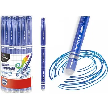 KIDEA Kuličkové pero gumovatelné / propiska modré 0,7 mm