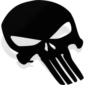 Samolepicí dekorace na vozidlo Samolepka Lebka / Punisher - 5x6,7