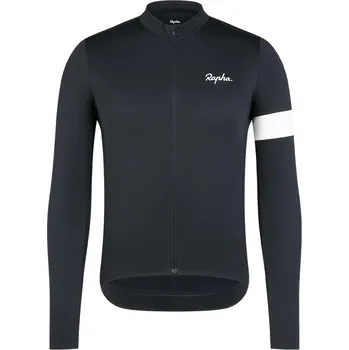 cyklistický dres RAPHA Cyklistický termodres s dlouhými rukávy Rapha Core černá S