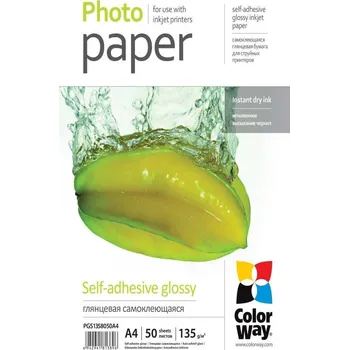 Fotopapír COLORWAY Fotopapír Glossy A4 50ks 135g