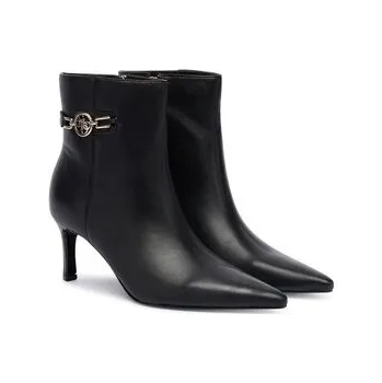 Dámské kozačky Polokozačky Guess FLFPAI LEA10 Černá 37