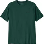 Pánské tričko Patagonia P-6 LOGO RESPONSIBILI-TEE - tmavě zelená XL